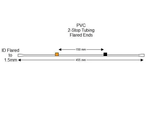 蠕动泵管Flared 2-Stop PVC Orange-Black Pump Tubing