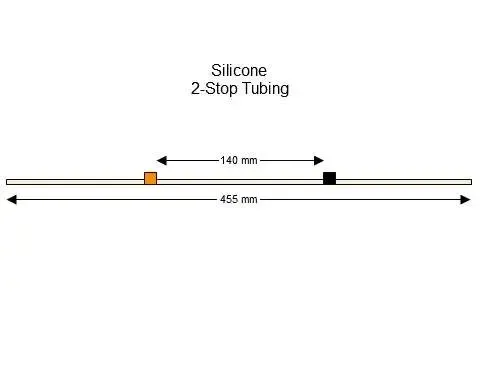 蠕动泵管2-stop Silicone Orange-Black Pump Tubing