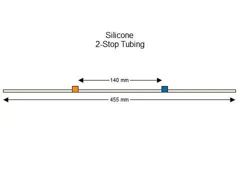 Silicone 2-Stop蠕动泵管(橙色/蓝)