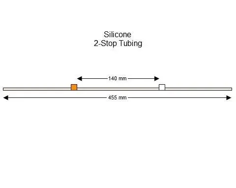 Silicone 2-Stop蠕动泵管(橙色/白色)