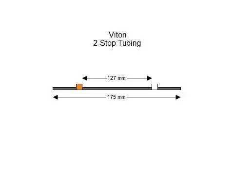 Viton 2-Stop蠕动泵管(橙色/白色)