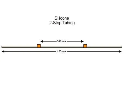 Silicone 2-Stop蠕动泵管(橙色/橙色)