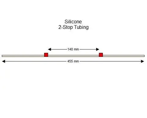 Silicone 2-Stop蠕动泵管(红色/红色)
