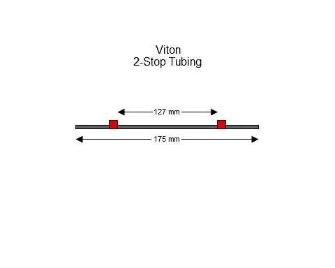 Viton 2-Stop蠕动泵管(红色/红色)