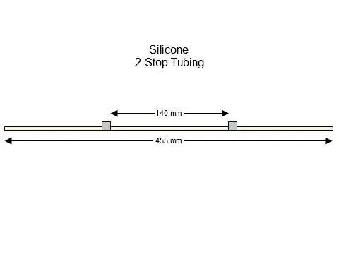 Silicone 2-Stop蠕动泵管(灰色/灰色)