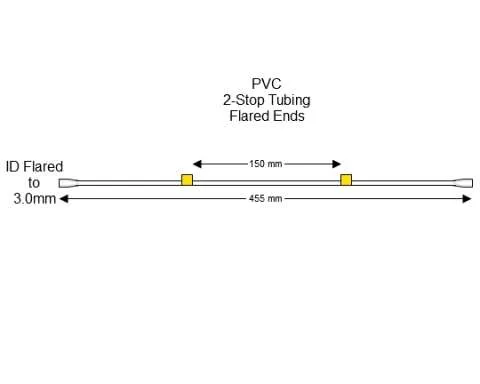 蠕动泵管Flared 2-Stop PVC Yellow-Yellow Pump