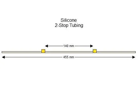 Silicone 2-Stop蠕动泵管(黄色/黄色)