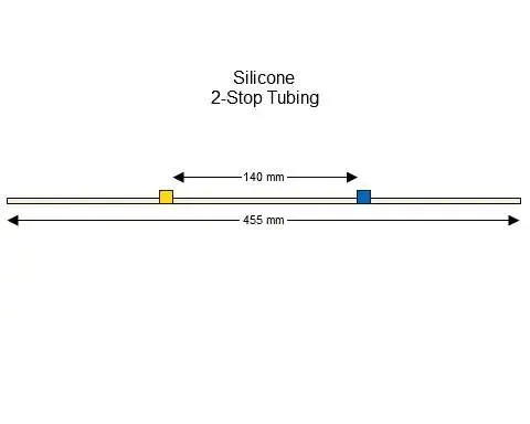 Silicone 2-Stop蠕动泵管(黄色/蓝色)