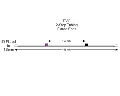 蠕动泵管Flared 2-Stop PVC Purple-Black Pump