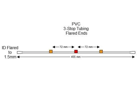 蠕动泵管Flared 3-Stop PVC Orange-Red Pump