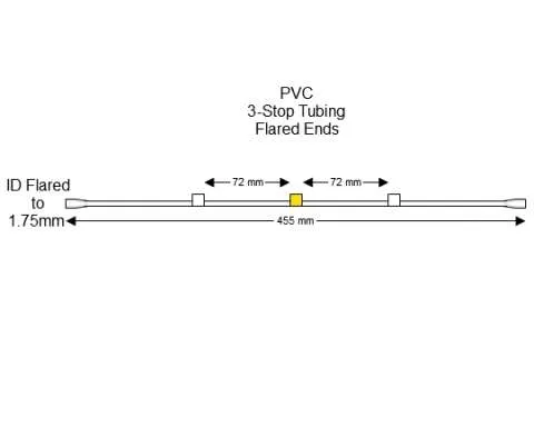 蠕动泵管Flared 3-stop PVC White-Yellow Pump