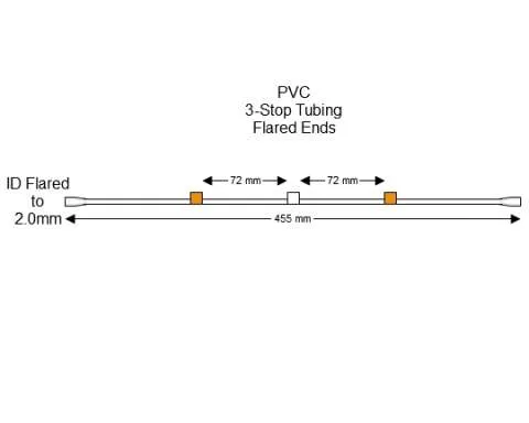 蠕动泵管Flared 3-Stop PVC Orange-White Pump