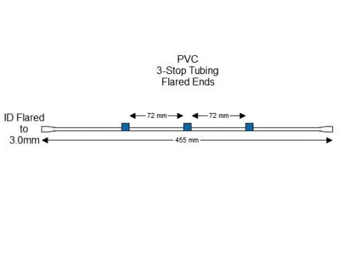 蠕动泵管Flared 3-Stop PVC Blue-Blue Pump Tubing