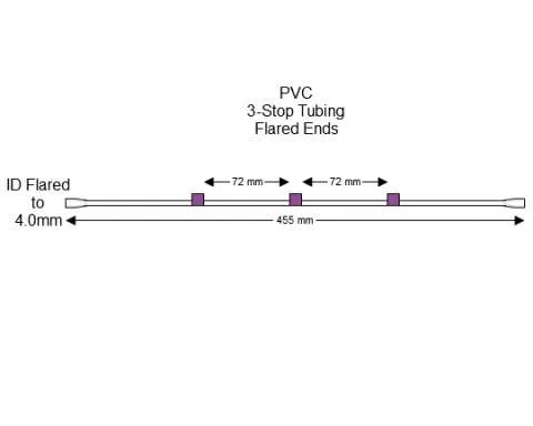 蠕动泵管Flared 3-Stop PVC Purple-Purple Pump
