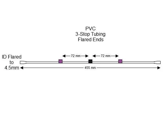 蠕动泵管Flared 3-Stop PVC Purple-Black Pump