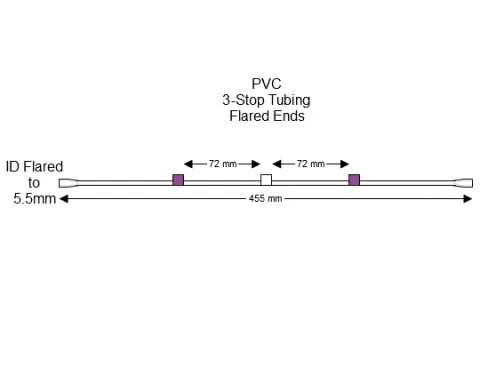 蠕动泵管Flared 3-Stop PVC Purple-White Pump