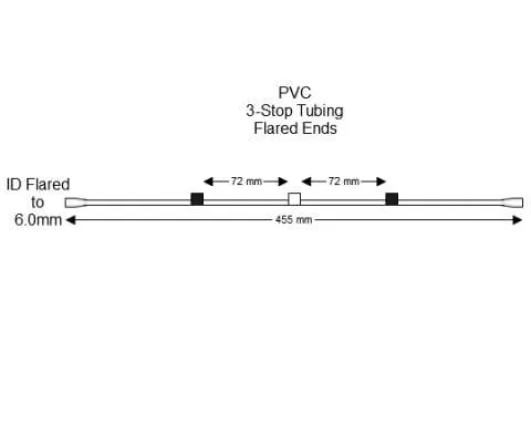 蠕动泵管Flared 3-Stop PVC Black-White Pump